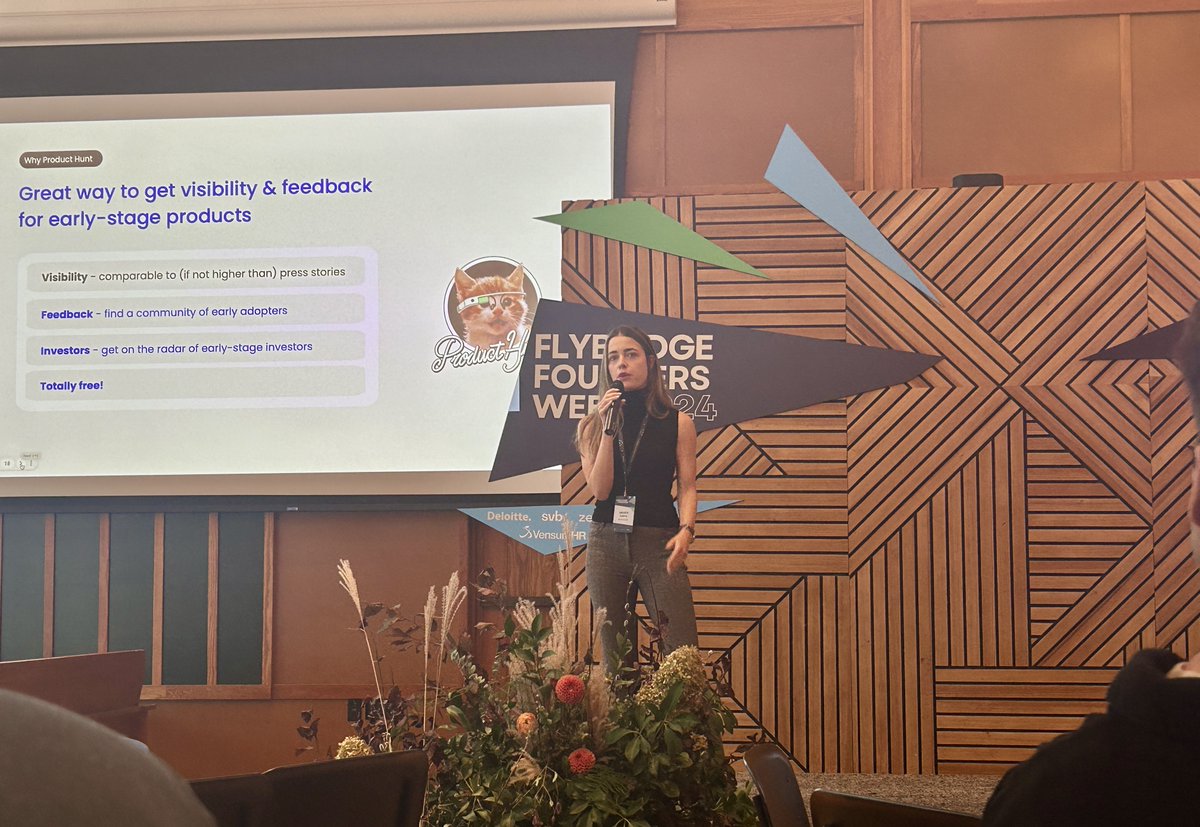 Founder ⚡️Lightning Talks⚡️

<a href="/AnadaLakra/">Anada Lakra</a> of <a href="/BoldVoiceApp/">BoldVoice</a> walked founders through priorities for launching on ProductHunt.

Focus on:
✅authenticity
✅clarity
✅eye-catching imagery
✅timing
✅ engagement

#FFW24