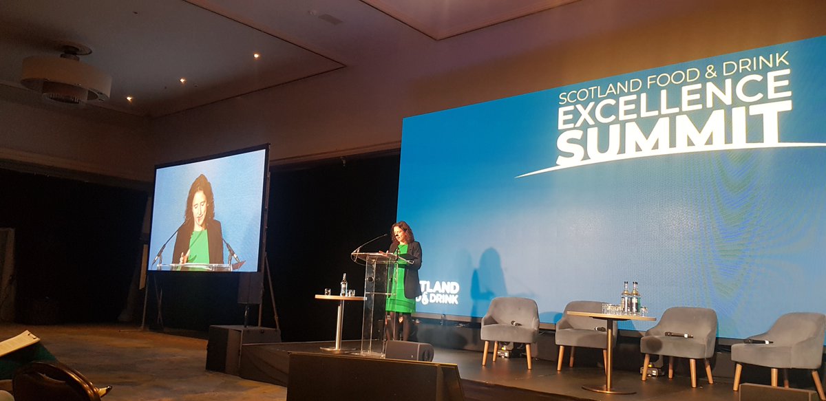 Speaking at the @scotfooddrink Summit,.<a href="/MairiGougeon/">Mairi Gougeon</a> says she's 'delighted with the sector's commitment to net zero"