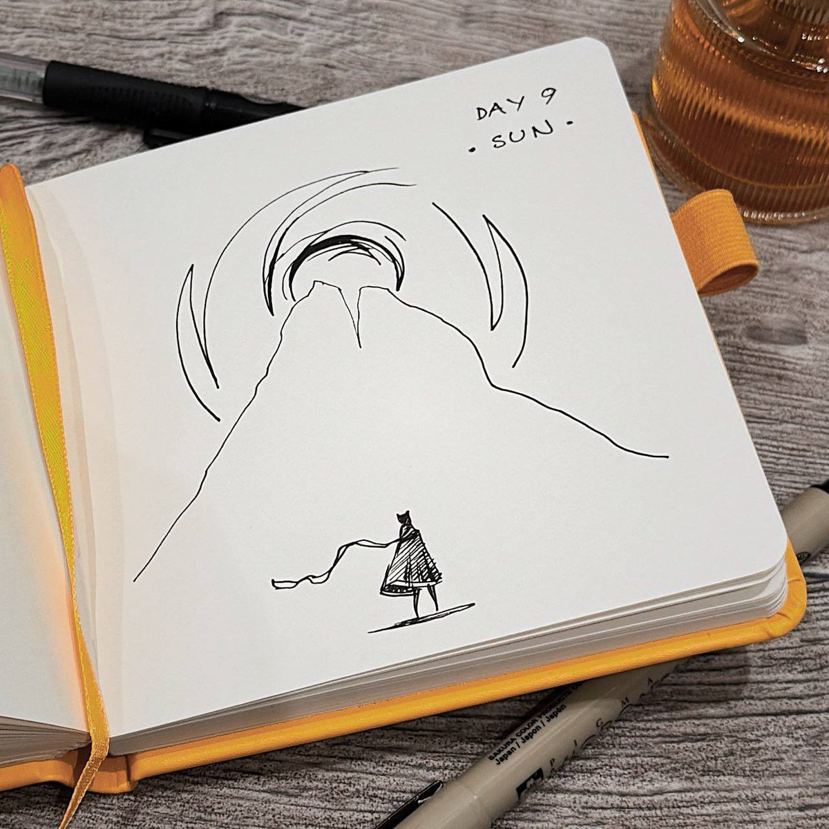 kiselchan's tweet photo. 2024 #inktober day 9
• SUN •
#journey #thatgamecompany #mountain #ps5 #sony #sonyplaystation #playstation #ink #inking #gametheme
#gameinktober #gamethemeinktober #inktober2024 #inktober2024hike #graphic #sketchstyle #kiselchan https://t.co/XQozjJZCQH