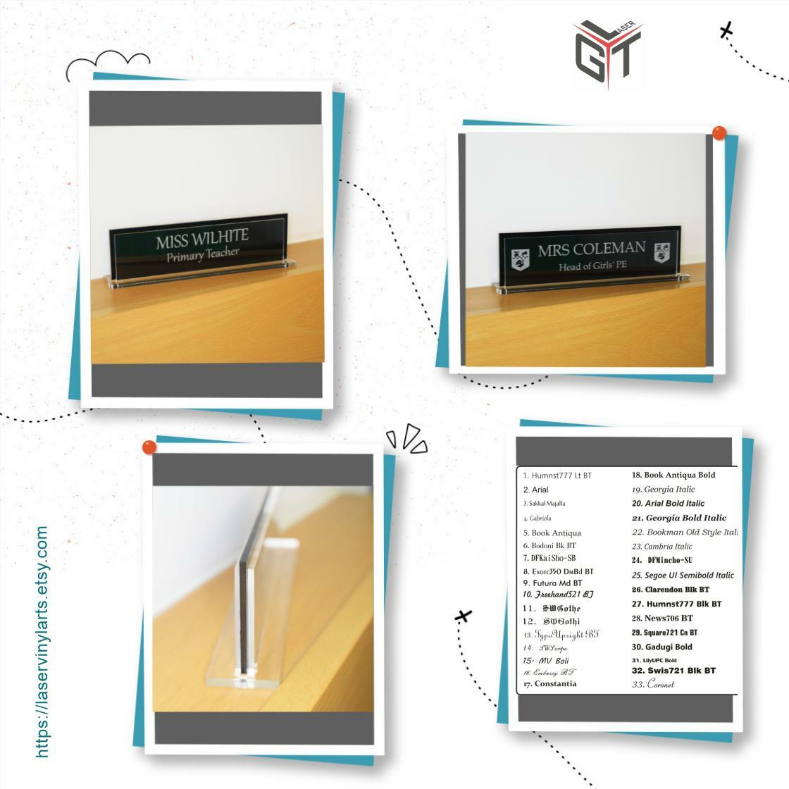 gtlaserltd's tweet image. 🐕 Big deals! Two side Executive Personalised Desk Name, Custom Engraved Sign, Name Plaque only at £35.74 on laservinylarts.etsy.com/listing/948967… Hurry. #DeskNameSign #DeskNamePlate