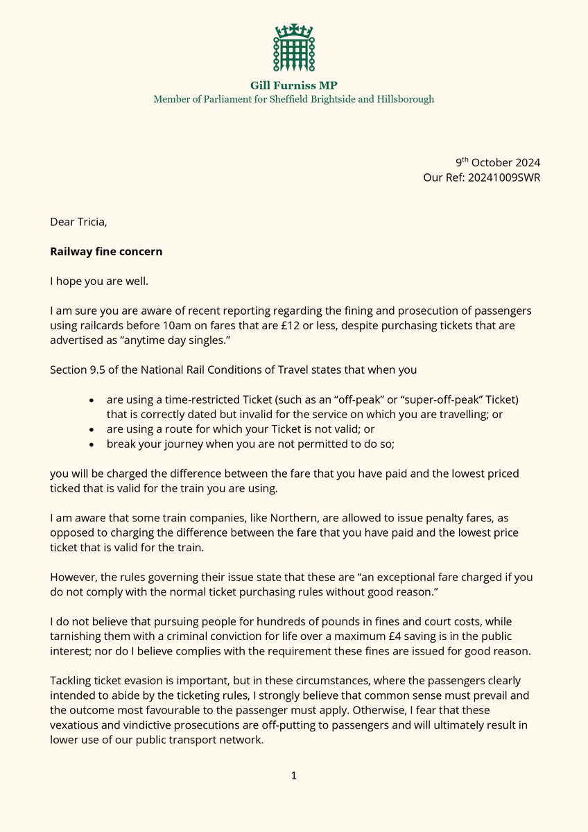 Gill Furniss MP tweet media