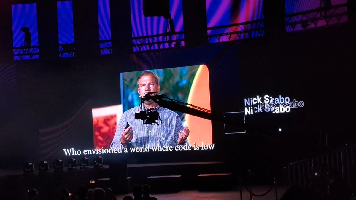 Fieser (@dasfiesel) on Twitter photo Everyone knows one of the OG cypherpunks <a href="/NickSzabo4/">Nick Szabo</a> and his famous catchphrase "Code ist low"
#BitcoinAmsterdam #Bitcoin Everyone knows one of the OG cypherpunks <a href="/NickSzabo4/">Nick Szabo</a> and his famous catchphrase "Code ist low"
#BitcoinAmsterdam #Bitcoin