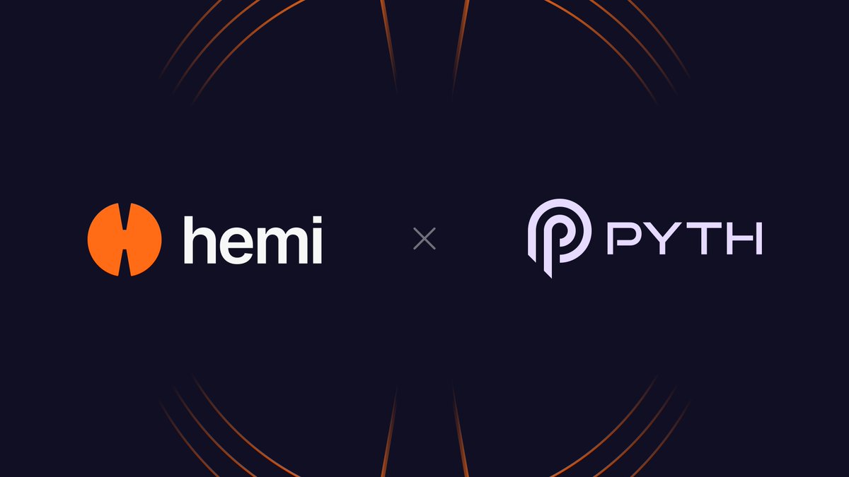 Hemi (@hemi_xyz) on Twitter photo 🔮 Hemi is teaming up with <a href="/PythNetwork/">Pyth Network 🔮</a> to enhance liquidity and unlock cross-chain potential! This collaboration provides a seamless bridge for digital assets across multiple ecosystems.
hemi.xyz/blog/hemi-netw…
Here’s what you need to know 👇
1/8 🔮 Hemi is teaming up with <a href="/PythNetwork/">Pyth Network 🔮</a> to enhance liquidity and unlock cross-chain potential! This collaboration provides a seamless bridge for digital assets across multiple ecosystems.
hemi.xyz/blog/hemi-netw…
Here’s what you need to know 👇
1/8