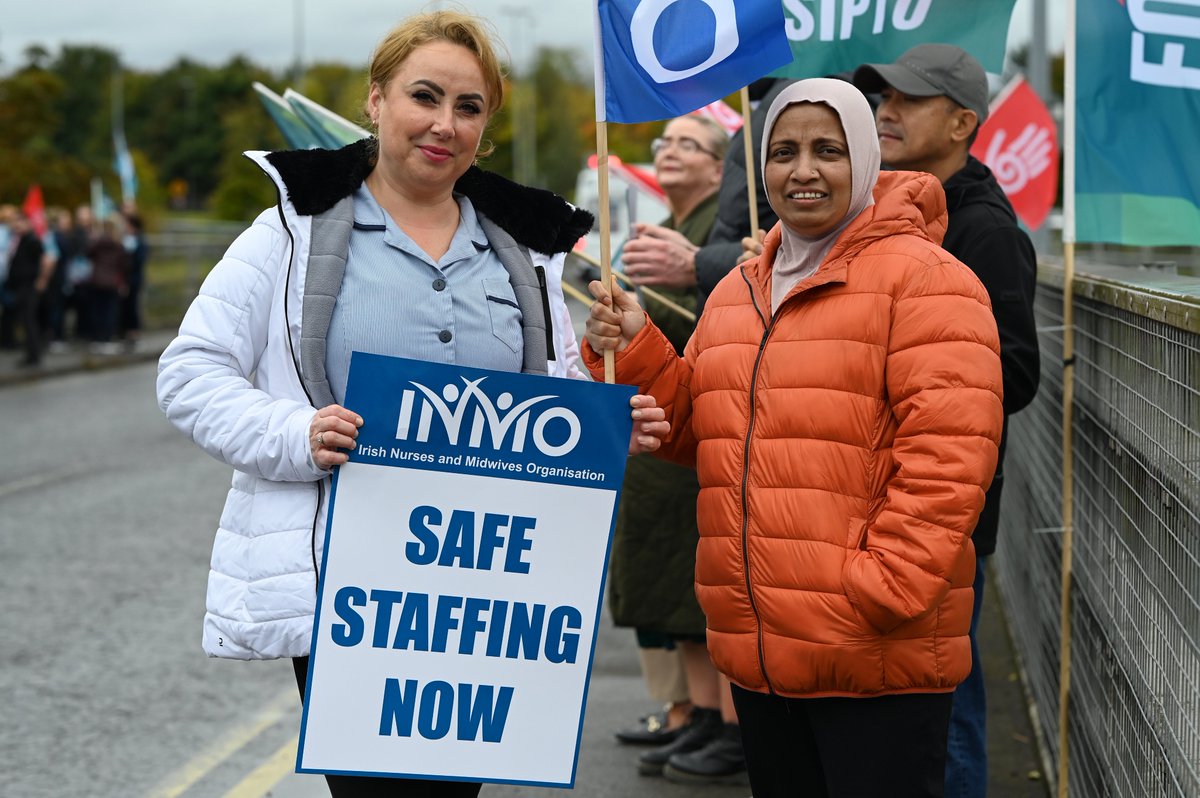 Irish Nurses & Midwives Organisation (@inmo_irl) on Twitter photo INMO, <a href="/forsa_union_ie/">Fórsa trade union</a> , <a href="/SIPTU/">SIPTU</a> , <a href="/ConnectUnion/">Connect Trade Union</a> and <a href="/MedLabAssoc/">MLSA</a> members in Connolly Hospital spent their lunch break today calling on the HSE to end their recruitment caps that are impacting on our members’ ability to do their job. INMO, <a href="/forsa_union_ie/">Fórsa trade union</a> , <a href="/SIPTU/">SIPTU</a> , <a href="/ConnectUnion/">Connect Trade Union</a> and <a href="/MedLabAssoc/">MLSA</a> members in Connolly Hospital spent their lunch break today calling on the HSE to end their recruitment caps that are impacting on our members’ ability to do their job.