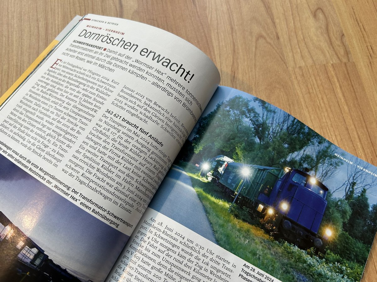 Mein erster Artikel im LokMagazin ist erschienen, es geht um die Trafotransporte auf der Strecke Weinheim-Viernheim.