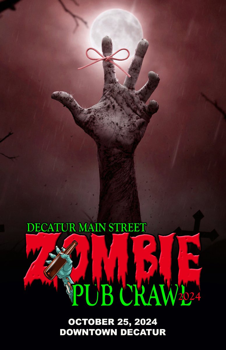 DecaturMain's tweet image. Save the date! 
The Zombie Pub Crawl will be on October 25! 
More info coming soon!