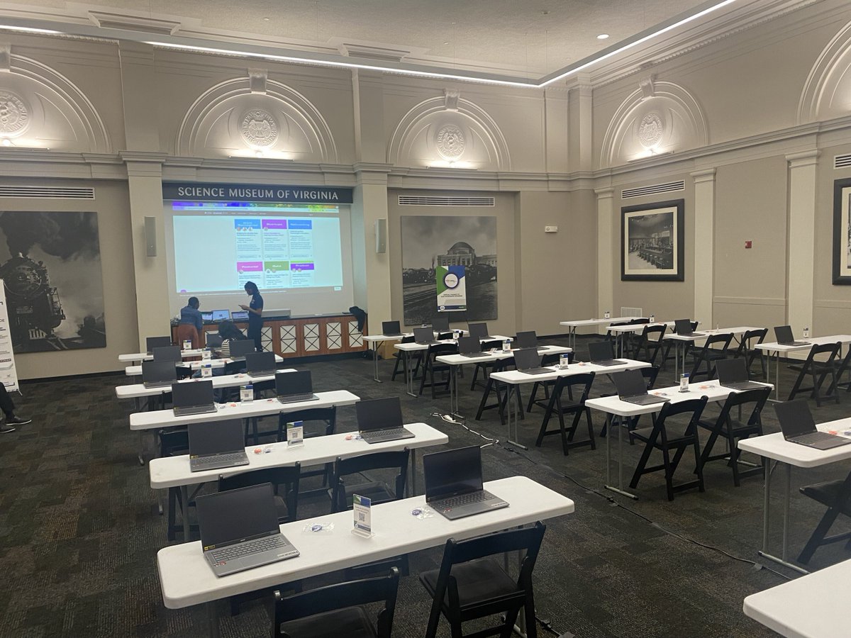 syntechusa's tweet photo. We were proud to serve as the technical partner for the GiSTEM event at the Science Museum on Monday! Our team was excited to be part of an inspiring day, encouraging young minds to explore careers in STEM 💻 ⚙️ #syntechusa #GiSTEM #RVA #technology #community https://t.co/rGEYPAOXks
