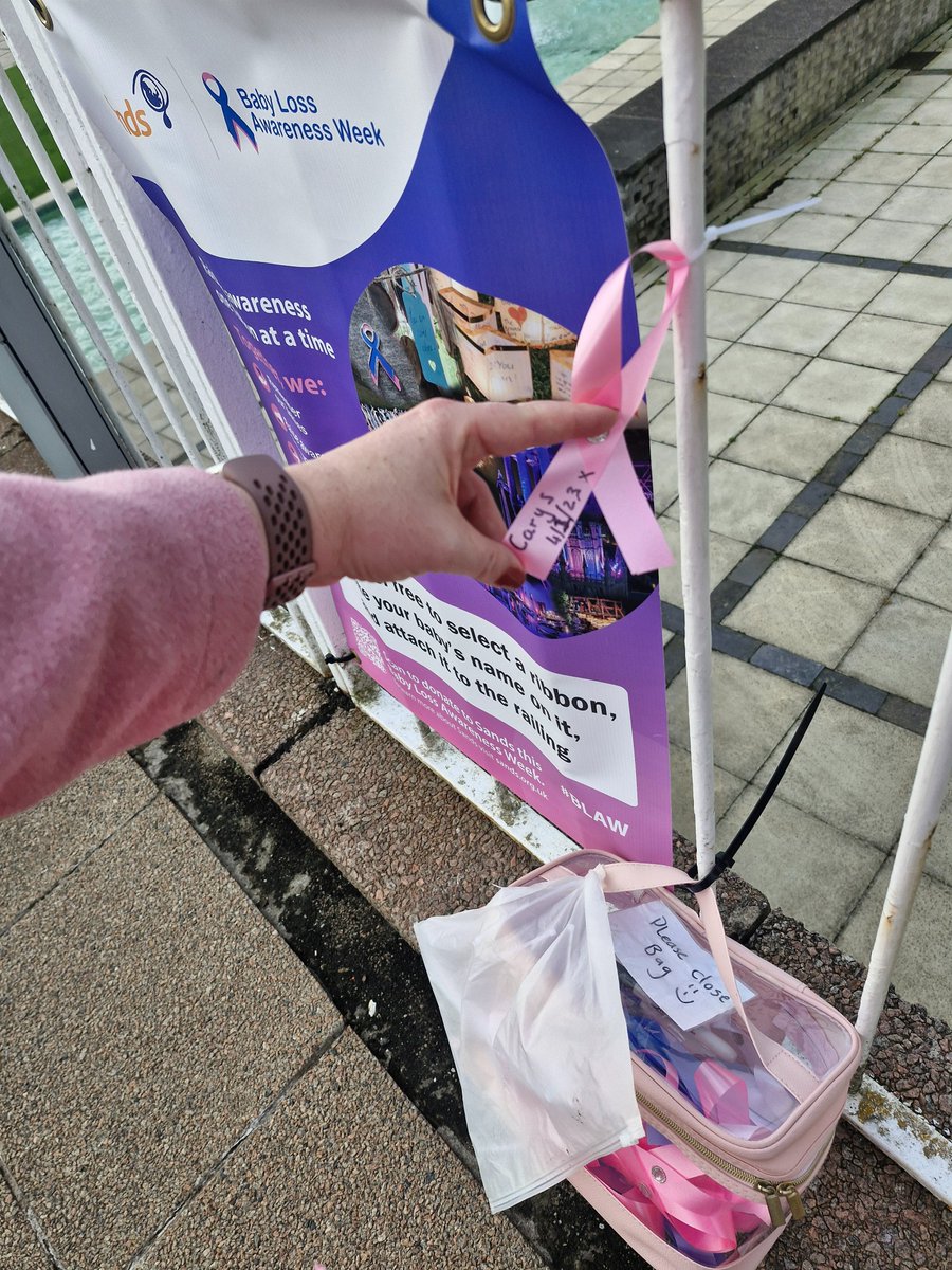 Lynsey Hamilton (@l_hamilton89) on Twitter photo The ribbons, pens and cable ties are now outside the entrance of <a href="/SouthLanCouncil/">South Lanarkshire Council</a> HQ in Hamilton remember precious babies who are no longer with us this Baby Loss Awareness Week. I placed a ribbon in memory of my beautiful daughter Carys this morning. Please share wide #BLAW2024 The ribbons, pens and cable ties are now outside the entrance of <a href="/SouthLanCouncil/">South Lanarkshire Council</a> HQ in Hamilton remember precious babies who are no longer with us this Baby Loss Awareness Week. I placed a ribbon in memory of my beautiful daughter Carys this morning. Please share wide #BLAW2024