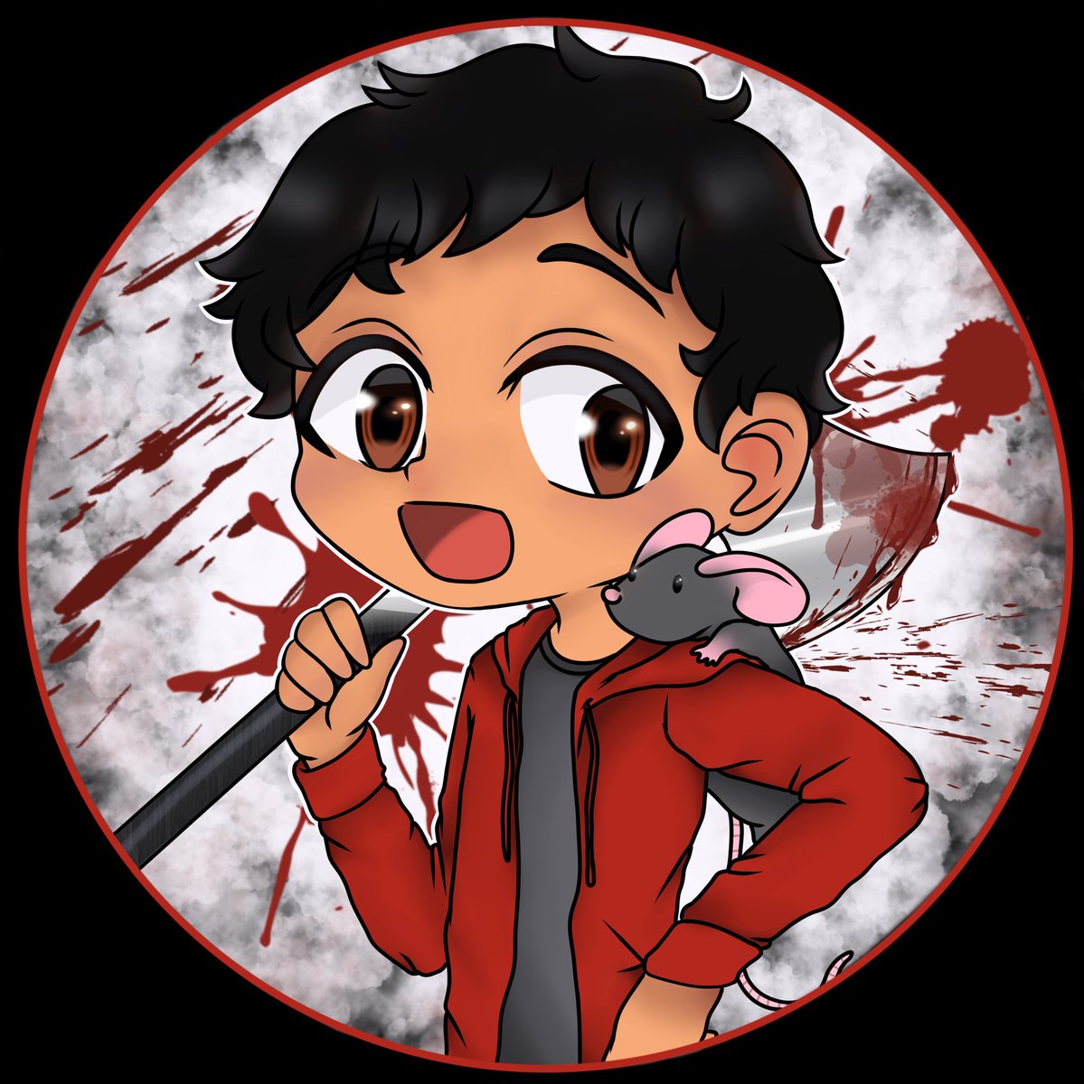 ModernxMONSTA's tweet photo. LOOK AT US WE'RE SO CUTE AND NOT AT ALL FILLED WITH MURDEROUS INTENT. But in all seriousness I'd like to give a HUGE thank you to my favorite Gob @daetokiArt for this birthday art I absolutely LOVE IT and it was so worth waiting the week for it we look so heckin good. https://t.co/HM4vz0PXq1