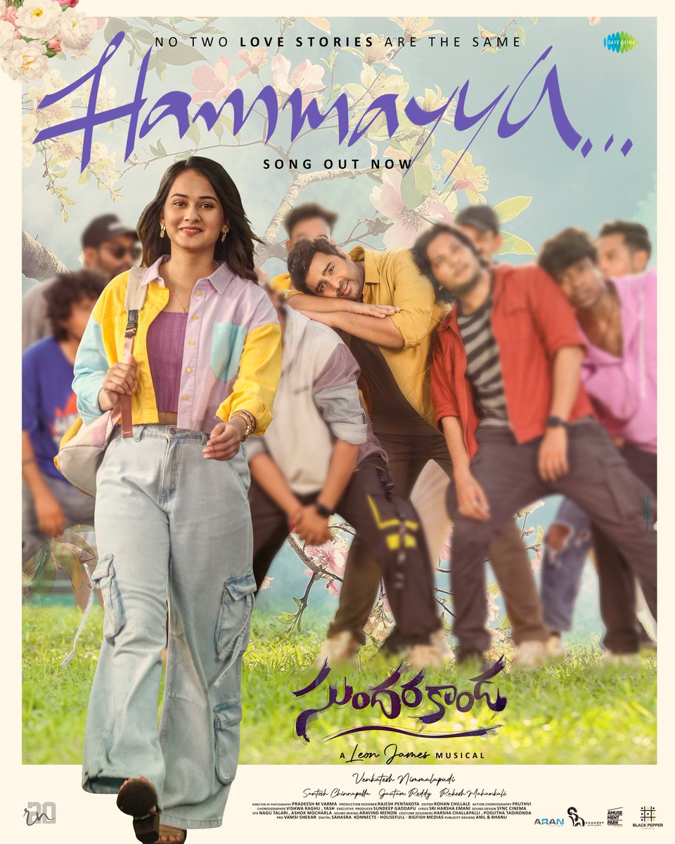 Big Fish Medias (@bigfishmedias) on Twitter photo హమ్మయ్య హమ్మయ్య...కలిసి వచ్చే కాలం ఆగయా! 😉🕺🥳
#Sundarakanda 2nd Single ~ #Hammayya is Out Now 💗 ~ youtu.be/0saFov0AlYE
A <a href="/leon_james/">Leon James</a> Musical 🎹
🎤 <a href="/Ram_Miriyala/">Ram miriyala</a> #LeonJames
✍ <a href="/SriharshaEmani/">Sri Harsha Emani</a>
<a href="/IamRohithNara/">Rohith Nara</a> @virtivaghani <a href="/V_Nimmalapudi/">Venkatesh Nimmalapudi</a> <a href="/sridevi_vijayku/">Sridevi Vijaykumar</a> @IamSantoshCH హమ్మయ్య హమ్మయ్య...కలిసి వచ్చే కాలం ఆగయా! 😉🕺🥳
#Sundarakanda 2nd Single ~ #Hammayya is Out Now 💗 ~ youtu.be/0saFov0AlYE
A <a href="/leon_james/">Leon James</a> Musical 🎹
🎤 <a href="/Ram_Miriyala/">Ram miriyala</a> #LeonJames
✍ <a href="/SriharshaEmani/">Sri Harsha Emani</a>
<a href="/IamRohithNara/">Rohith Nara</a> @virtivaghani <a href="/V_Nimmalapudi/">Venkatesh Nimmalapudi</a> <a href="/sridevi_vijayku/">Sridevi Vijaykumar</a> @IamSantoshCH