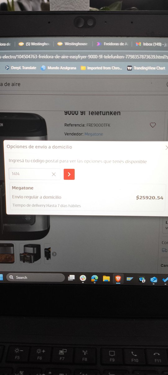 grantujg's tweet photo. In Icbc Mall , quiero comprar un producto, te dicen que hacen 20% por cliente y el envío es más caro que el descuento . 
Megatone el envío lo haces desde África , que cobras $25000 a CABA ? Un abuso 
#icbc  #icbcmall @ICBCArgentina 
Revisen esto es una vergüenza https://t.co/Dih84ZrovU