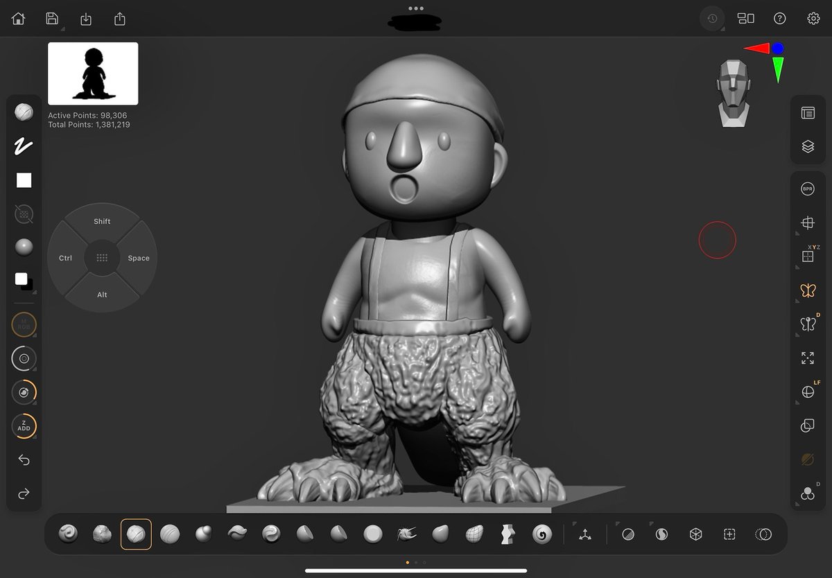 BozzSculptz's tweet photo. 1954 
#Zbrush #zbrushforipad #nomadsculpt #3dcg #3d #Godzilla #Gojira #toy #arttoy #art #sculpture https://t.co/tRUSg0MAPK