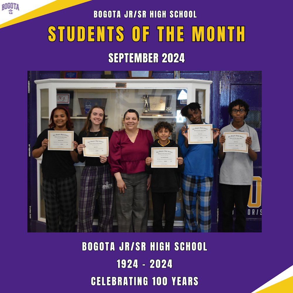 Congratulations to our September students of the month! Well deserved by all!