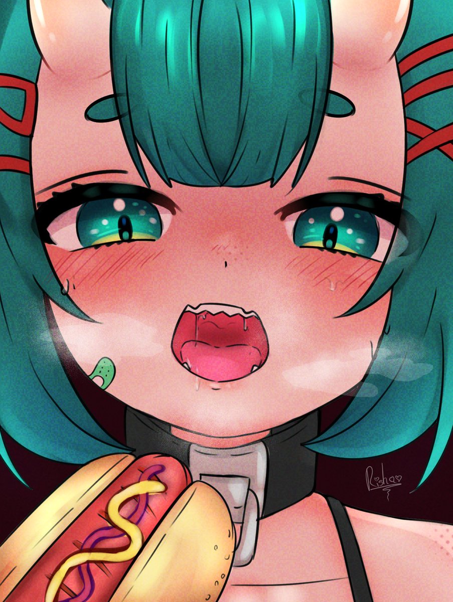 el_rishartst's tweet image. 🌭hotdog🌭
say &quot;ahhh&quot;💚
#Chiosaurtist #lolitober