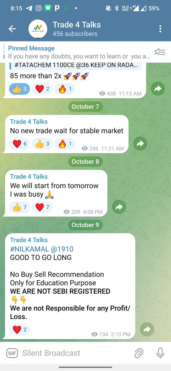 trade4talks's tweet photo. #FIIs 
Don't be greedy in market always wait for confirmation. Market is supreme.
#NILKAMAL 1910 Ready to fire .
Join us for advance trading setups.
#RatanTata #TorrentPower #CDSL
#TataMotors #SEBI #NIFTY #SENSEX
Always focus on quality 
#free
♦️JOIN:- https://t.co/q6cruyf2yb https://t.co/7jDDParXzz