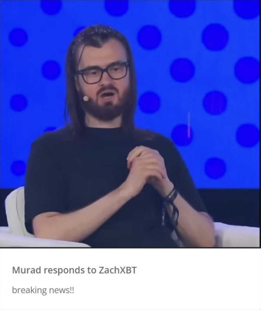 🚨🚨🚨Breaking NEWS <a href="/MustStopMurad/">Murad 💹🧲</a> Responds to <a href="/zachxbt/">ZachXBT</a> 👀👀
Check out his response here 👇👇
2ly.link/20Cw8