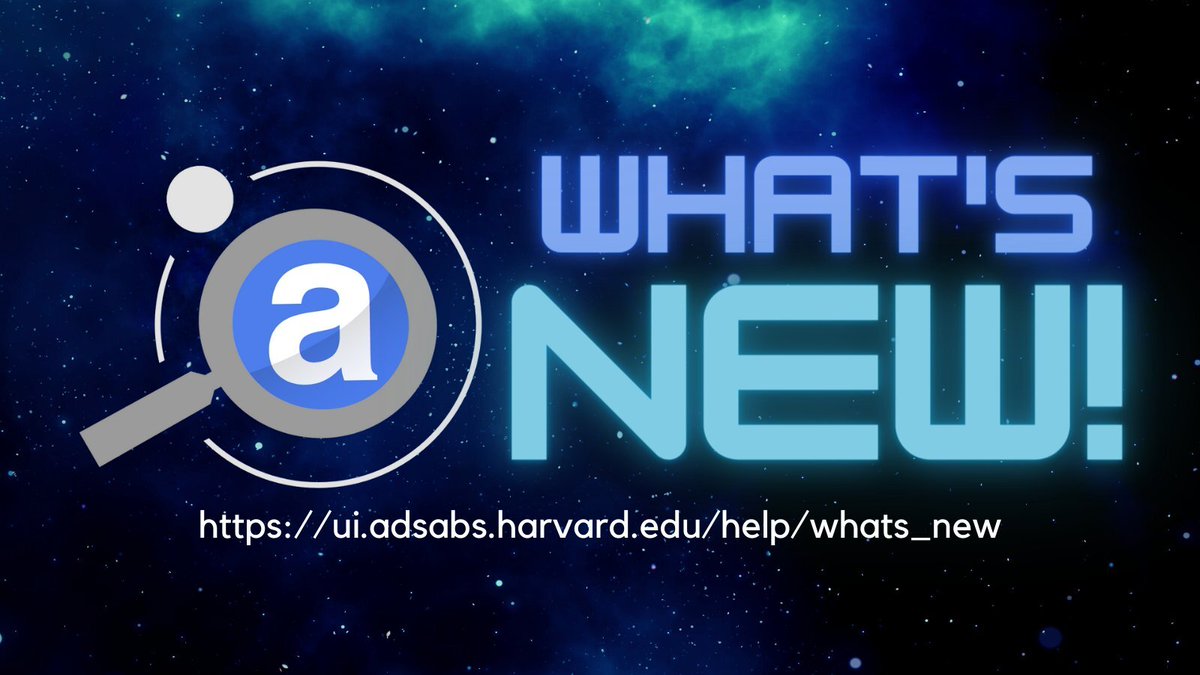 SAO/NASA Astrophysics Data System (ADS) (@adsabs) on Twitter photo π The October <a href="/adsabs/">SAO/NASA Astrophysics Data System (ADS)</a> newsletter is out! Discover what's new with our platform, view presentations from our team, and explore recent additions to our content. Get all the updates here: s.si.edu/3TVnFmT
#Astrophsyics #OpenAccess π The October <a href="/adsabs/">SAO/NASA Astrophysics Data System (ADS)</a> newsletter is out! Discover what's new with our platform, view presentations from our team, and explore recent additions to our content. Get all the updates here: s.si.edu/3TVnFmT
#Astrophsyics #OpenAccess