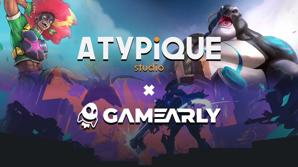 ATYPIQUEstudio's tweet photo. Proud to announce our collaboration with @Gamearly, a platform dedicated to independent studios! Their alpha has just started, and we are giving away a few access keys! 😃
 
These keys grant you early access to the platform, allowing you to test the prototype of our very first TCG @MixcitySwap, as well as many other awesome games developed with passion by other independent studios on #Gamearly! ❤

Get the keys on our Discord server! See you on Gamearly! 😉
▶ https://t.co/v8xqX9FwRR

#IndieDev #MadewithUnity #GameDev