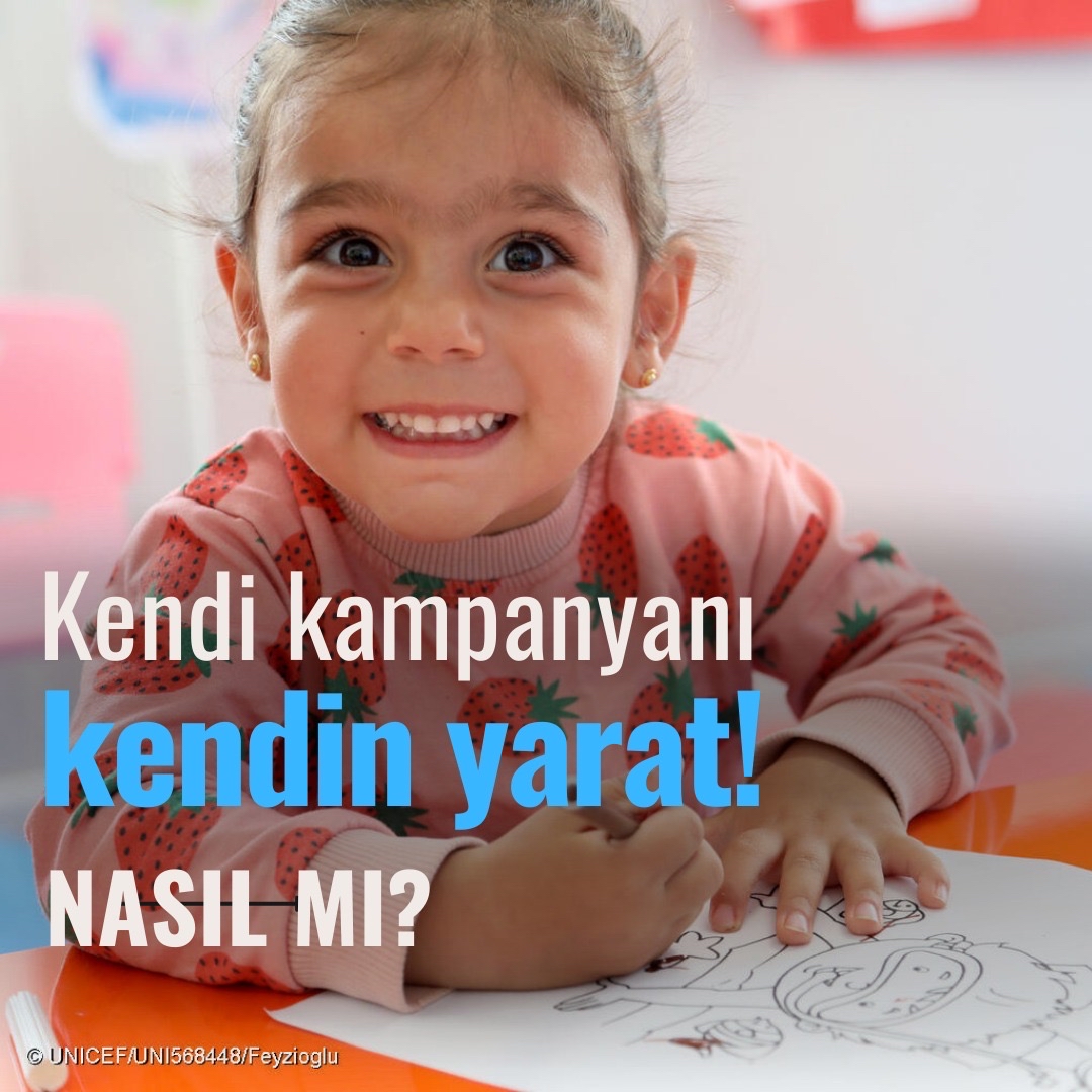 unicefturk's tweet photo. Çocukların hayatını değiştirmek sadece birkaç tık uzağında!💙

Her çocuk, hak ettiği sağlıklı, güvenli, mutlu geleceğe kavuşmalı. Şimdi sen de Fonzip üzerinden kampanyanı oluştur, çabamıza ortak ol. 

Çabanla çocukların hayatında fark yarat!🌟 
 
https://t.co/SyrOyxD34f https://t.co/VoBJuRPb9s