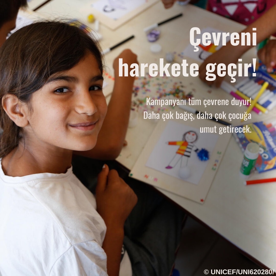 unicefturk's tweet photo. Çocukların hayatını değiştirmek sadece birkaç tık uzağında!💙

Her çocuk, hak ettiği sağlıklı, güvenli, mutlu geleceğe kavuşmalı. Şimdi sen de Fonzip üzerinden kampanyanı oluştur, çabamıza ortak ol. 

Çabanla çocukların hayatında fark yarat!🌟 
 
https://t.co/SyrOyxD34f https://t.co/VoBJuRPb9s