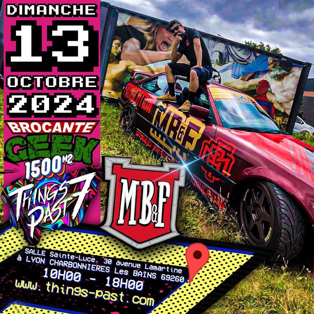 stereotypepast's tweet photo. ❌BLOQUE LA DATE 1️⃣3️⃣/1️⃣0️⃣/2️⃣4️⃣ #TP7
MB&amp;F Fabrication au #thingspast 7 /// BROCANTE GEEK &amp; PoP Culture!!!!
Tu kiffes le drift, le sans plomb 98 et les lignes en titane ? Alors prépare-toi, parce que tu vas l’adorer !
#PopCulture #lyon #arcade #lyonnais #geek #BMW #drift https://t.co/1ljhuT9lWV