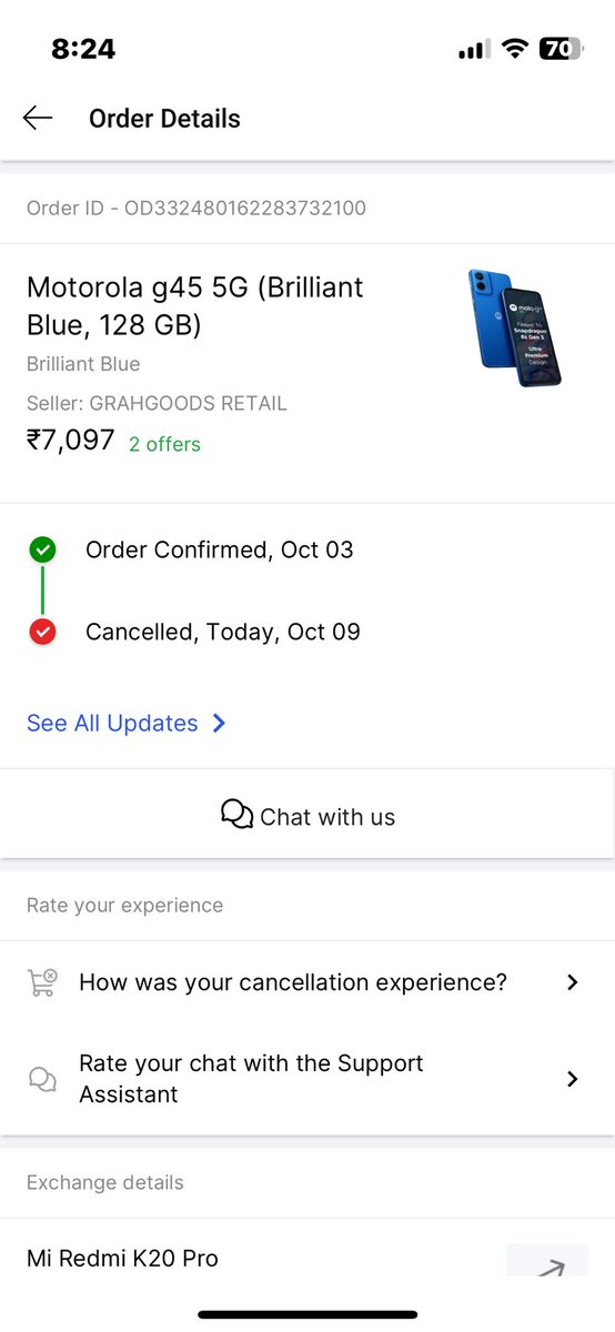 rahulsoni244's tweet photo. @Flipkart @flipkartsupport  Shame on you flipkart. There is no promise delivery you just advertise 4 min delivery as achievement which is one of the case but in most of the cases you always failed. I ordered this product for my dad  considering the delivery timeline but u failed https://t.co/lBbW2U8juh