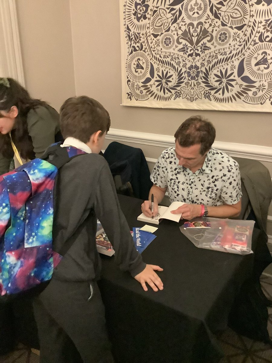 We had a great day at Cheltenham Literature Festival yesterday! A huge thank you to <a href="/edgechristopher/">Christopher Edge</a> for a fantastic workshop📚