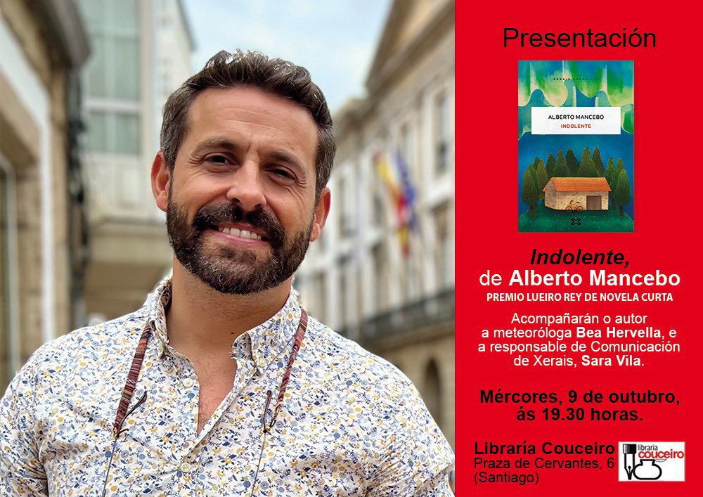 Hoxe ás 19.30h na <a href="/LibrariCouceiro/">Libraria Couceiro</a> 💙💚🩵