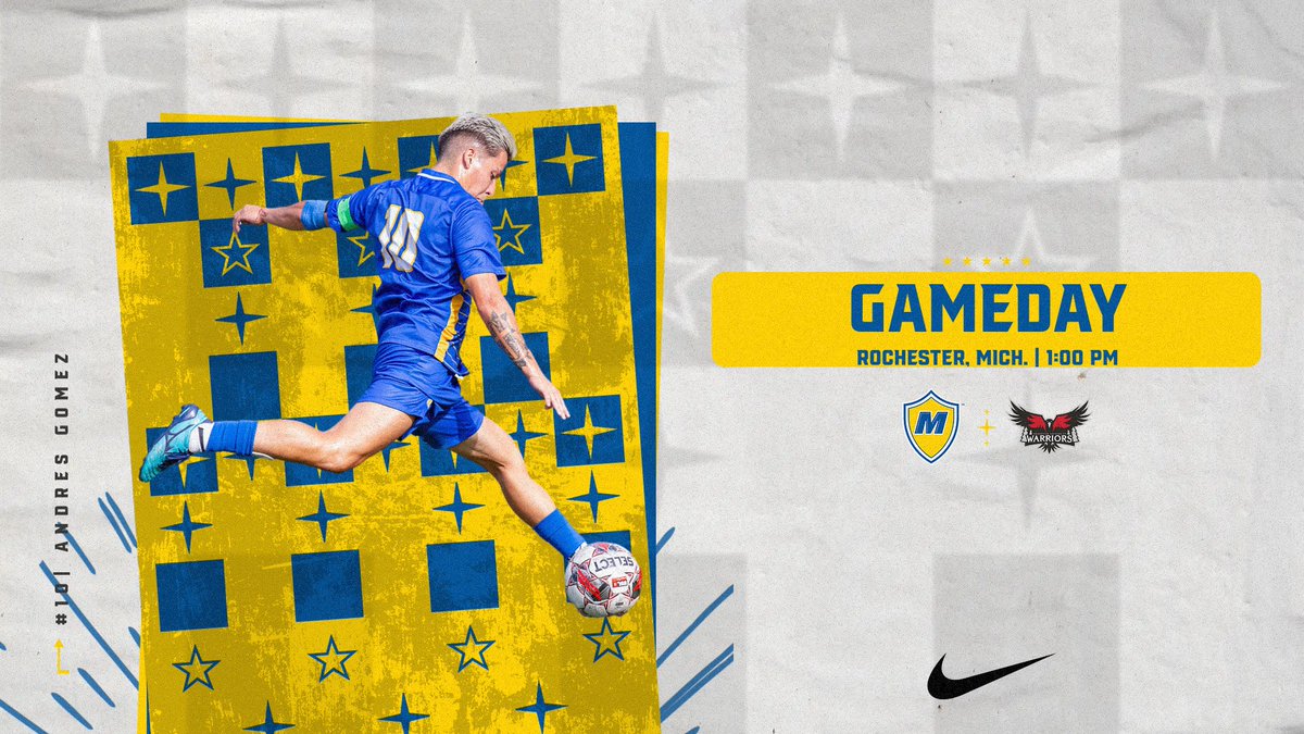 MUCrusadersMSOC's tweet image. GAMEDAY‼️
🆚: Rochester Christian
🕑: 1:00 PM
📍: Rochester, Mich.
🏟️: Michigan Stars Soccer Complex
📺: bit.ly/3zUT3LD
📊: bit.ly/48PYnN1
#CrusaderNation