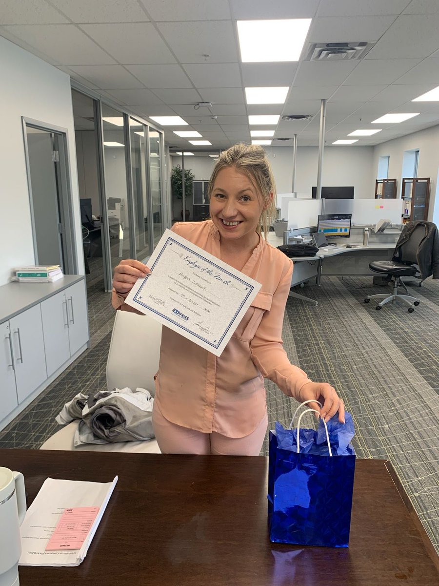 expresskw's tweet image. Congratulations, to our Employee of the Month Angela. Your hard and work and dedication is greatly appreciated.
Keep up the great work 😊
#Expresspros