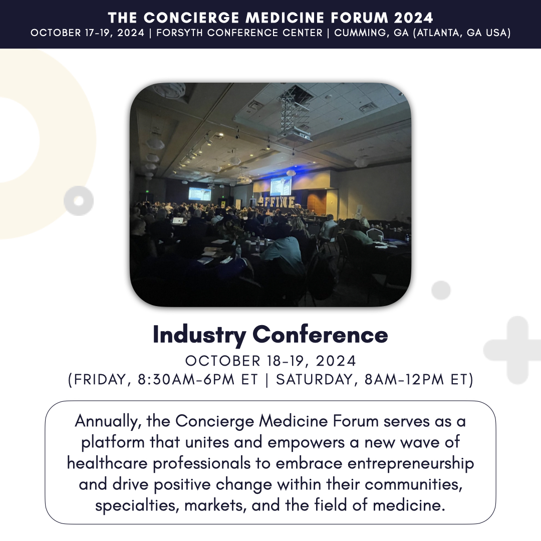 If you're looking to add more patients to your panel, we've got the answers for you - mark your calendars for The Concierge Medicine Forum 2024! 🗓️ 

See you all there! 👋