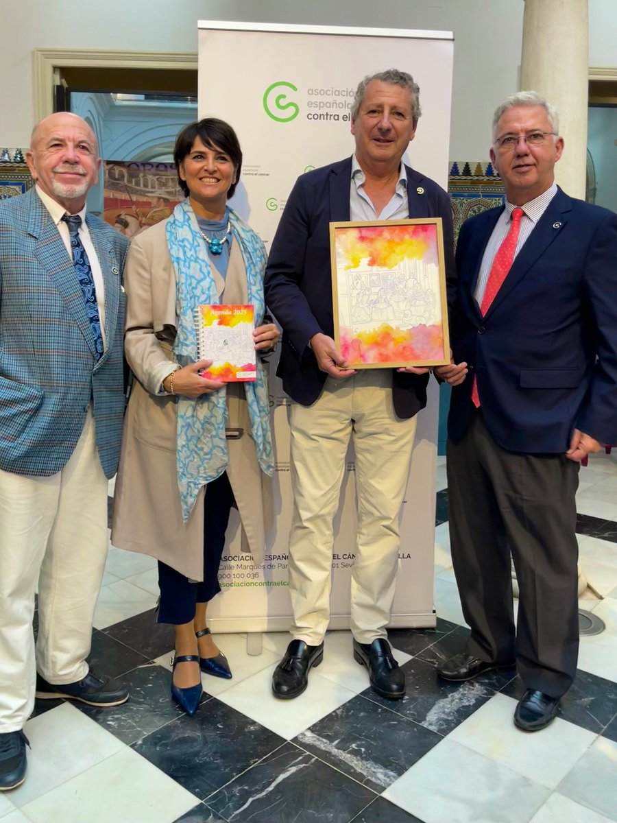 NuriaBarreraBel's tweet photo. Presentada hoy en la Casa Fabiola la nueva agenda solidaria de la @ContraCancerSEV ilustrada este año por mi querido amigo Javier Jiménez Sánchez-Dalp.
Colaboremos todos, así invertimos en investigación.

#agendasolidaria #aecc #sevillahoy #yomecuro #elrosamasqueuncolor https://t.co/wjLl4TQxeS