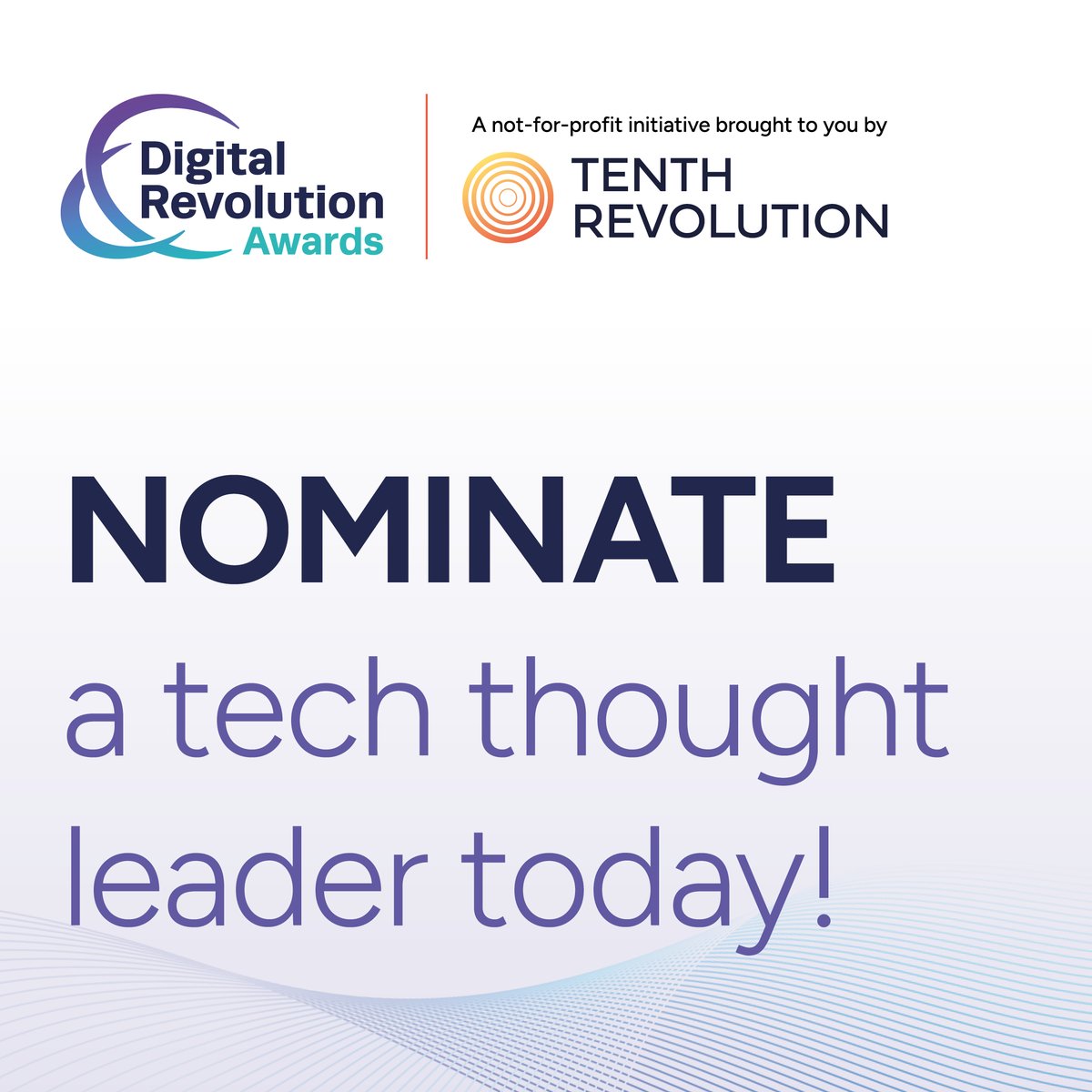Remember, nominations for the 2025 Digital Revolution Awards are still open! Make sure you recognize someone’s hard work by putting their name forward. They might find themselves shortlisted for one of our prestigious awards!

bit.ly/3NhbNs0