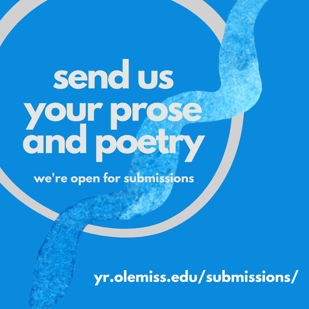Send in your submissions! We can’t wait to read your experimental works.
