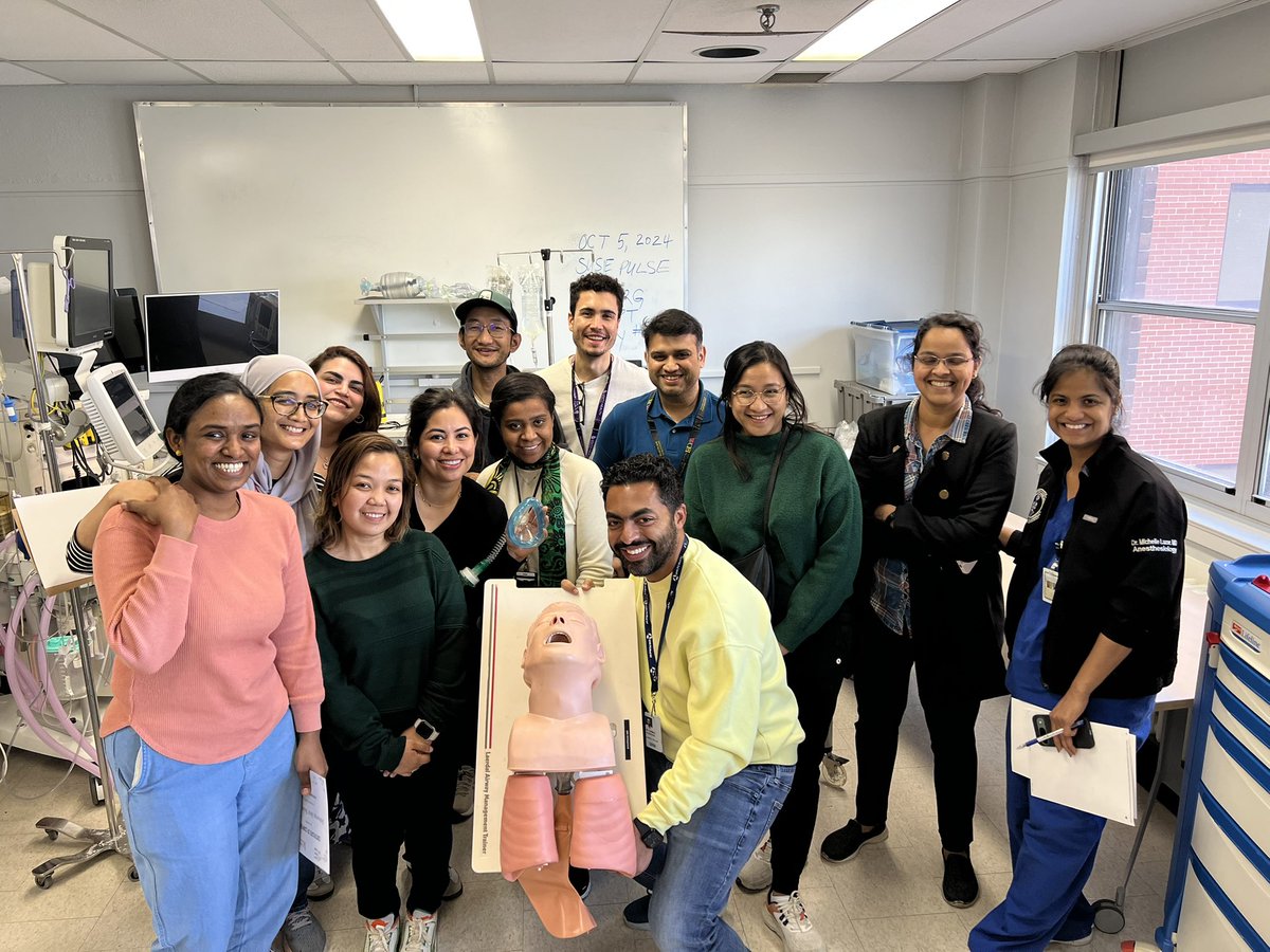 A fantastic day at our first “Acute Neuro Sim-posium” at Toronto Western Hospital! Trainees sharpened their skills in managing neurological emergencies through hands-on simulation. Excited for what’s to come! Huge thanks to the team! 📸 #Neuroanesthesia #MedEd
