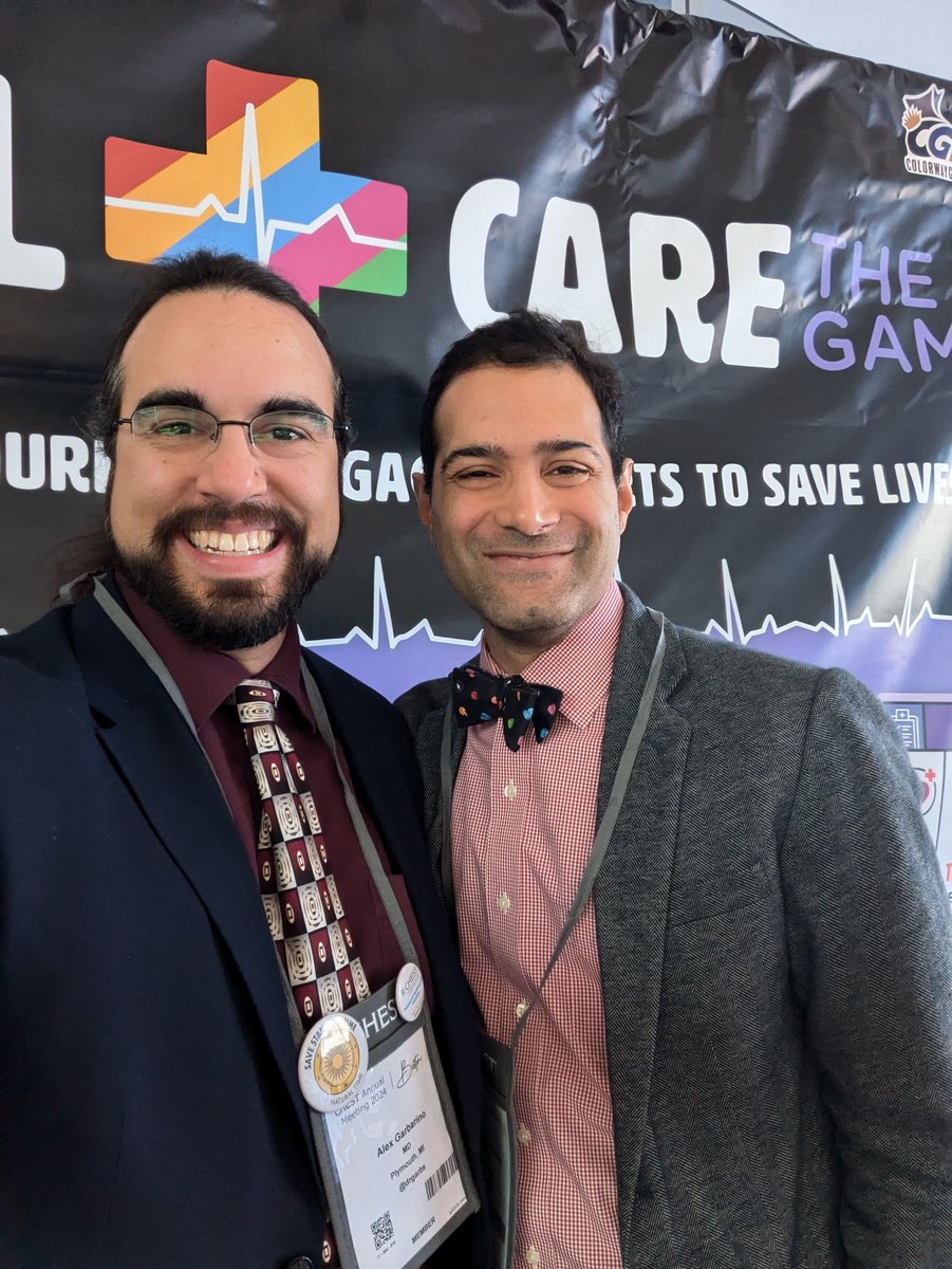 Alex Garbarino (he/him) (@drgarbs) on Twitter photo Great to meet <a href="/laxswamy/">Lakshman Swamy (laxswamy@bsky.social)</a> at the <a href="/CritCareGame/">Critical Care: The Game</a> table at #CHEST2024! Backed the game on Kickstarter ages ago and was so thrilled to get my copy last month! Great to meet <a href="/laxswamy/">Lakshman Swamy (laxswamy@bsky.social)</a> at the <a href="/CritCareGame/">Critical Care: The Game</a> table at #CHEST2024! Backed the game on Kickstarter ages ago and was so thrilled to get my copy last month!