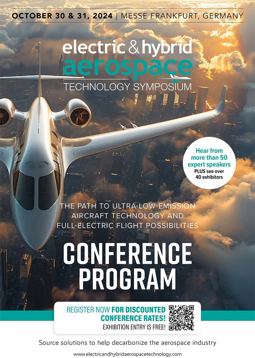Less than 3 weeks to go 🎉 Check out the conference program featuring presentations from the European Commission, Pratt &amp; Whitney, ZeroAvia, Vaeridion and more!

Conference program: bit.ly/3zHI1tf 
Haven't got your pass yet? Get it here: bit.ly/3zUEkjV