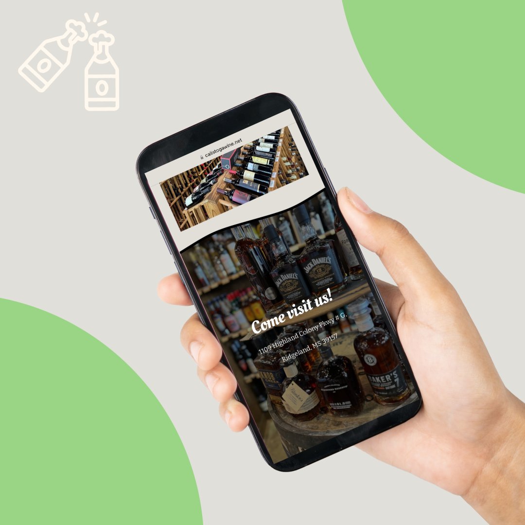 cfcreative901's tweet image. We are so excited to announce the launch of the Calistoga Wine &amp;amp; Spirits website! 🍾🍷🥃

Calistoga is a family-owned liquor store in Ridgeland, Mississippi. It was an amazing experience being able to work with them on the creation of their website!