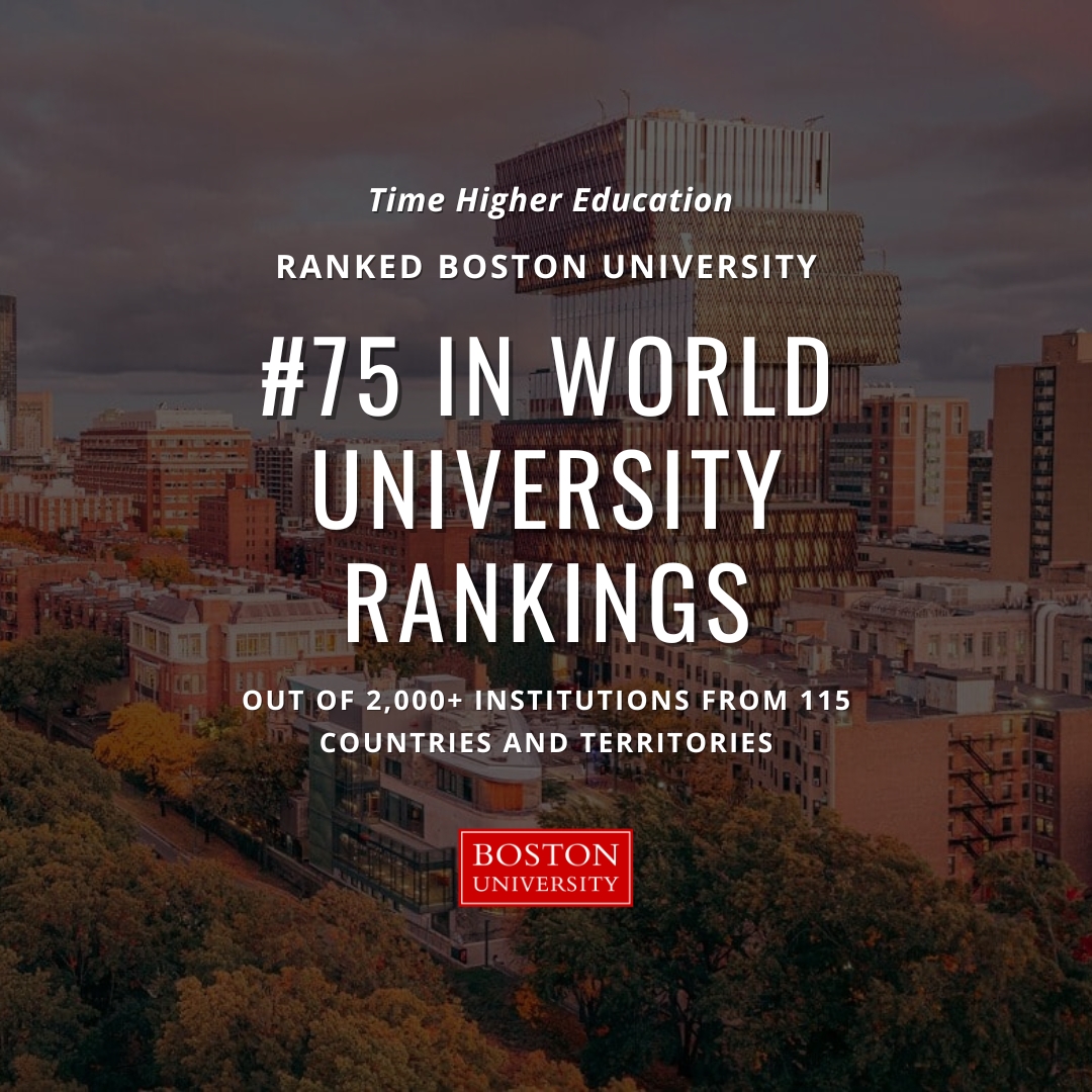 Boston University (@bu_tweets) on Twitter photo #ProudtoBU đ đŸ <a href="/timeshighered/">Times Higher Education</a> has released its 2025 World University Rankings, with Boston University climbing to 75th place out of 2,092 global institutionsâup from 78th in 2024. This upward movement highlights BUâs dedication to academic excellence and global influence. #ProudtoBU đ đŸ <a href="/timeshighered/">Times Higher Education</a> has released its 2025 World University Rankings, with Boston University climbing to 75th place out of 2,092 global institutionsâup from 78th in 2024. This upward movement highlights BUâs dedication to academic excellence and global influence.