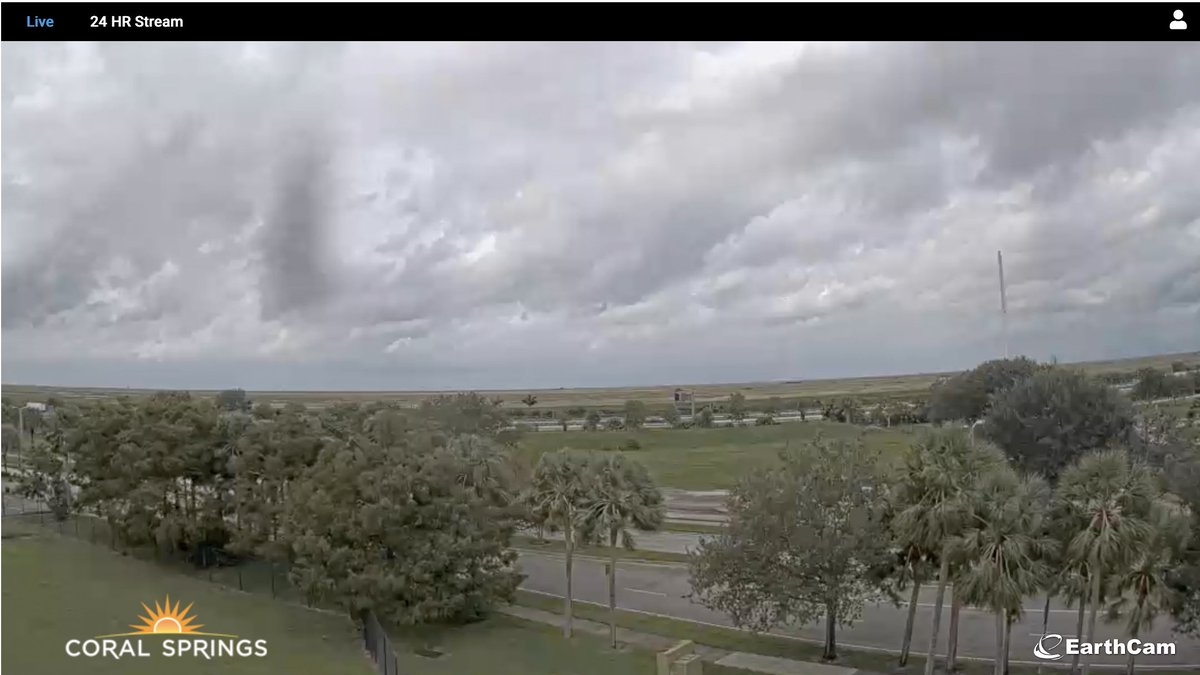 As we continue to monitor Hurricane Milton, reminder that viewers can see weather approaching from the west 24/7 via Coral Springs Earthcam. The livestream, located along Sportsplex Drive, faces west to the Florida Everglades. 

&gt;&gt;&gt; View Earthcam: coralsprin.gs/3Nk4TSH