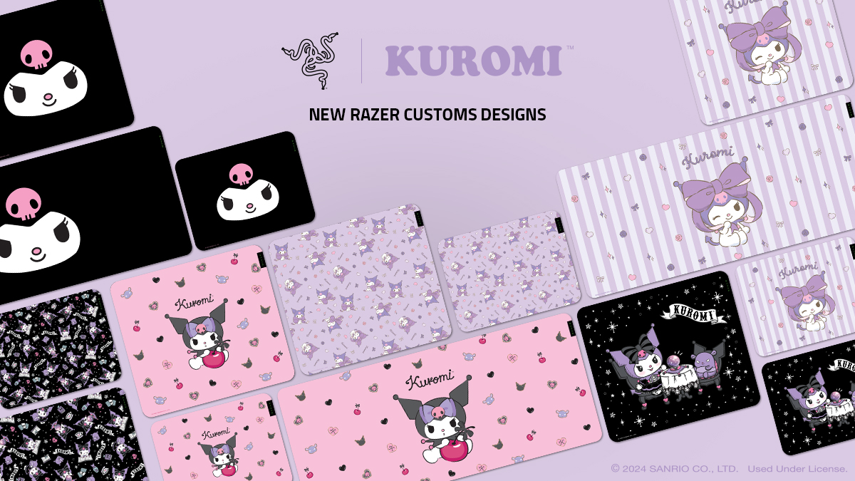 Razer's tweet image. BOO!! 💀 Kuromi’s birthday may be October 31st, but we're bringing the party early with @sanrio! Give your setup a cheeky (but charming) vibe with our latest Razer Customs drop: rzr.to/kuromi-custom

#Razer #RazerCustoms