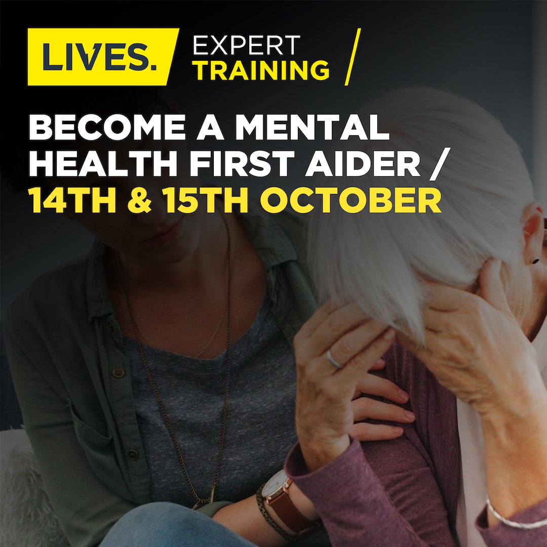 Become a Mental Health First Aider! 

Join the Mental Health First Aid England course on 14th &amp; 15th Oct at LIVES HQ, Horncastle. Learn to spot the signs, provide support, and make a difference. 
ow.ly/TJ6N50TvTp0 

#MentalHealthFirstAid #WorkplaceWellness