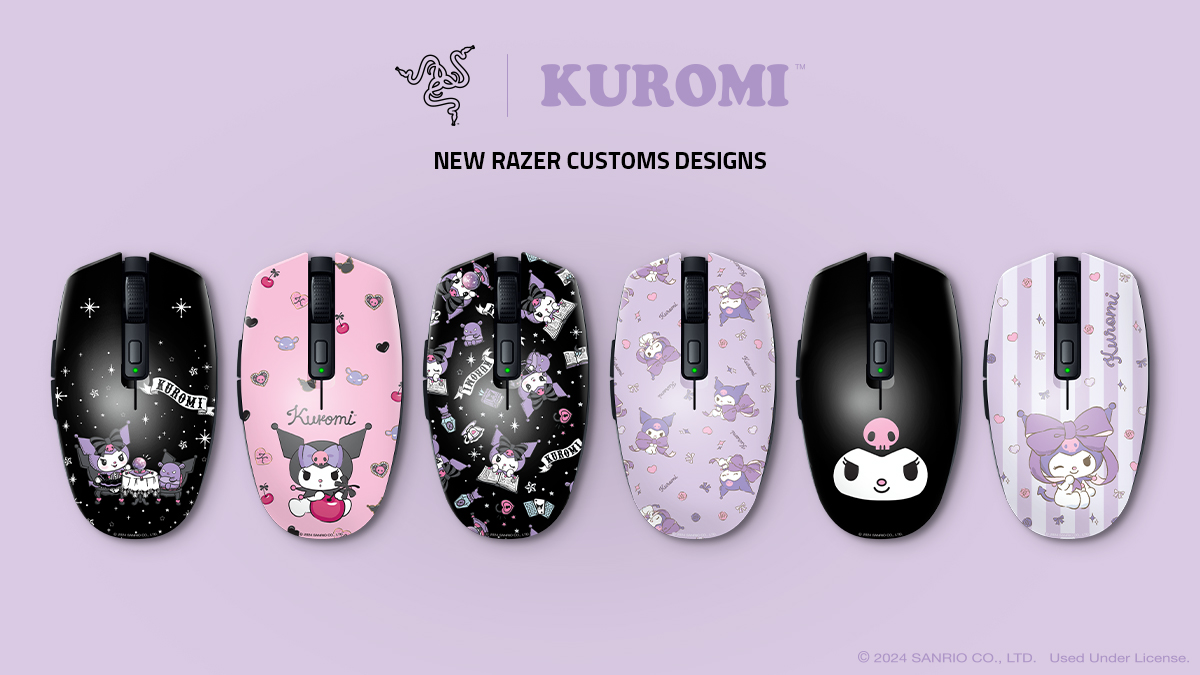 Razer's tweet image. BOO!! 💀 Kuromi’s birthday may be October 31st, but we're bringing the party early with @sanrio! Give your setup a cheeky (but charming) vibe with our latest Razer Customs drop: rzr.to/kuromi-custom

#Razer #RazerCustoms