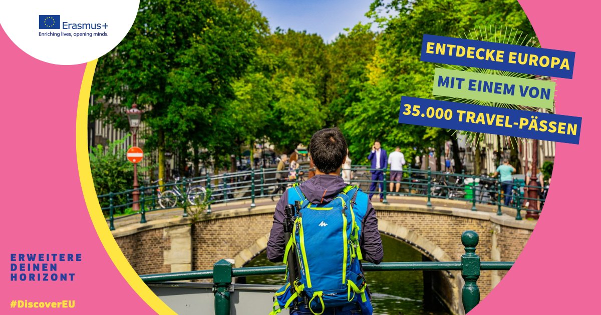 EIZRostock's tweet image. 🚀🌍 DiscoverEU geht wieder los! 🌍🚀
Die zweite Bewerbungsrunde ist gestartet! 🎉 
⏰ Bewerbungsschluss: 16. Oktober um 12 Uhr (mittags)
📲 Mehr Infos: youth.europa.eu/discovereu_de
🌟✈️ #DiscoverEU #EuropaEntdecken #Reiselust #TravelPass #EIZRostock #MV #Rostock