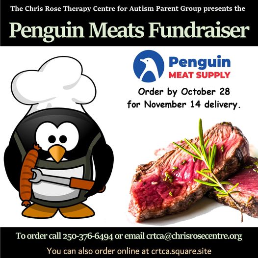 There are many ways to order this year too. You can call us directly at 250-376-6494, email crtca@chrisrosecentre.org. You can order over the phone directly with us until noon on October 28, and also order online at crtca.square.site
#Kamloops #mmmbacon #penguinmeats