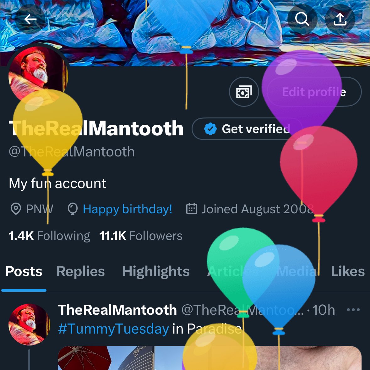 Oh hey it’s my balloon day!