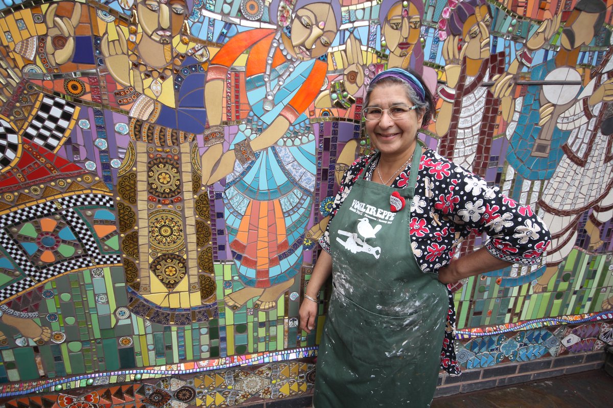 Artist Caroline Jariwala of Mango Mosaics is using Marmox Multiboards for mosaic art! 
"Plywood doesn’t hold up outside. Multiboard is a game-changer!" 
#Marmox #Mosaics #SustainableArt #PublicArt #MarmoxMultiboard #CreativeCommunity
marmox.co.uk/projects/mango…