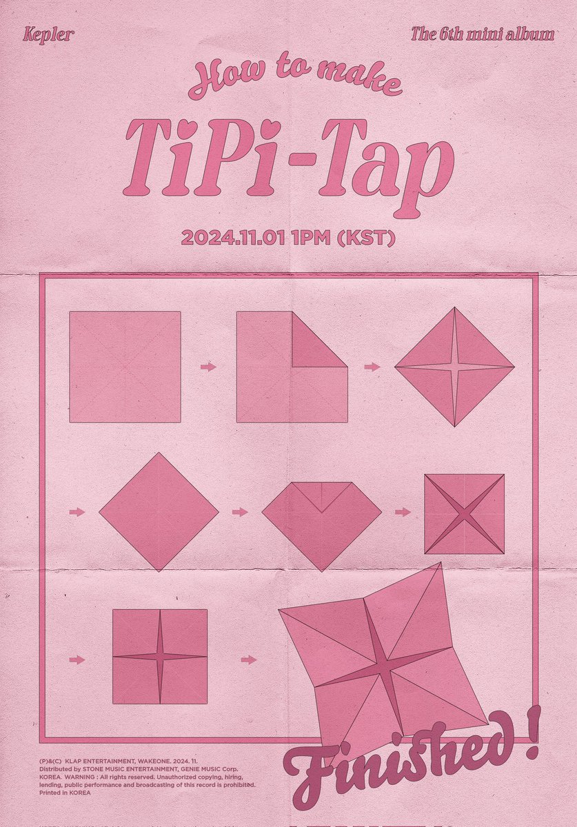 [📢 ANNOUNCEMENT]

Kep1er 6th Mini Album
Tags Event

🏷 HOW TO MAKE TIPI TAP
#️⃣ #TIPI_TAP
#️⃣ #케플러_미니6집_11월1일

Post intent
🔗 x.com/intent/tweet?t…

#Kep1er #케플러 #ケプラー
<a href="/official_kep1er/">Kep1er</a> <a href="/kep1er_jp/">Kep1er JP</a>