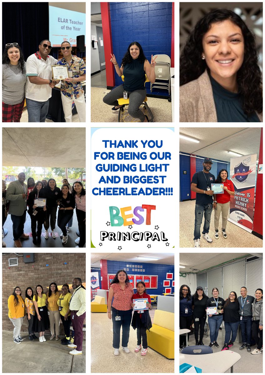 Shoutout to our amazing principal during #NationalPrincipalsMonth Principal Vigil, your passion for education and support for both students and staff makes a lasting impact. We're lucky to have such a strong leader guiding us! 🌟 #ThankYou <a href="/Er_uh_kuh/">Erika Vigil</a> a