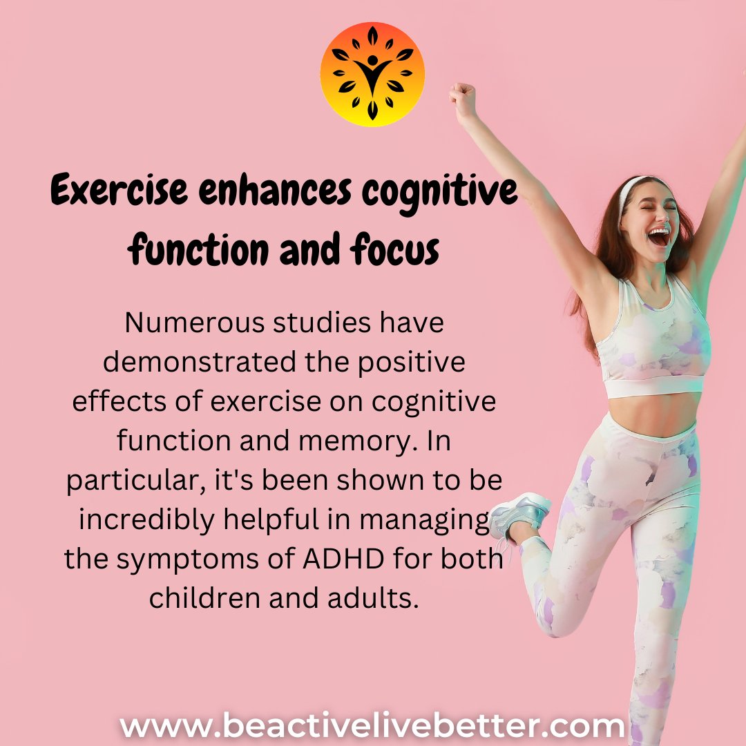 BeActiveLive's tweet image. Boost your brain with exercise! Regular activity improves cognitive abilities and memory. Join Be Active Live Better to enhance your academic and personal success. Experience a sharper mind with our fitness programs. Join us at beactivelivebetter.com. #BeActiveLiveBetter